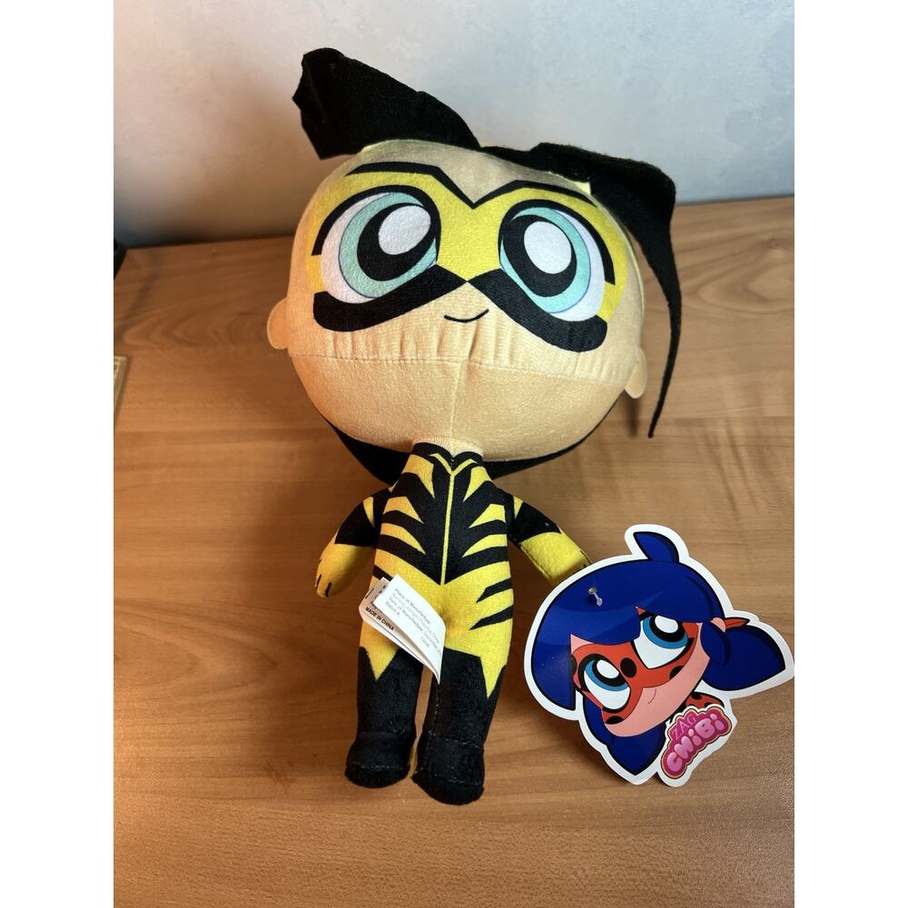 NWT Miraculous Movie Zag Chibis Plush Bee Chloe Pollen Kwami HTF Collectible